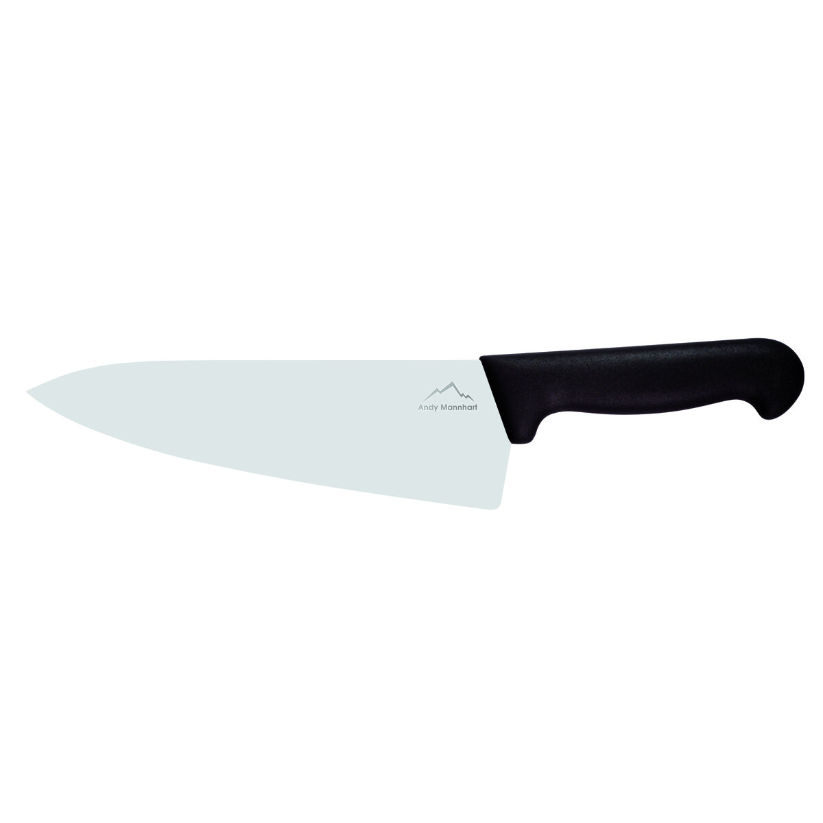 Confezione 1 pezzo COLTELLO CHEF 20  CM LAM LARG MANICO NERO