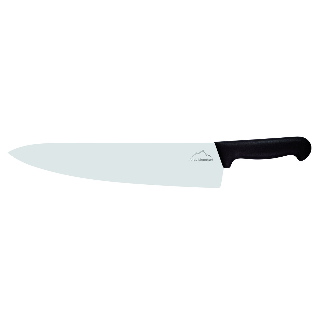 Confezione 1 pezzo COLTELLO CHEF 30  CM LAM LARG MANICO NERO