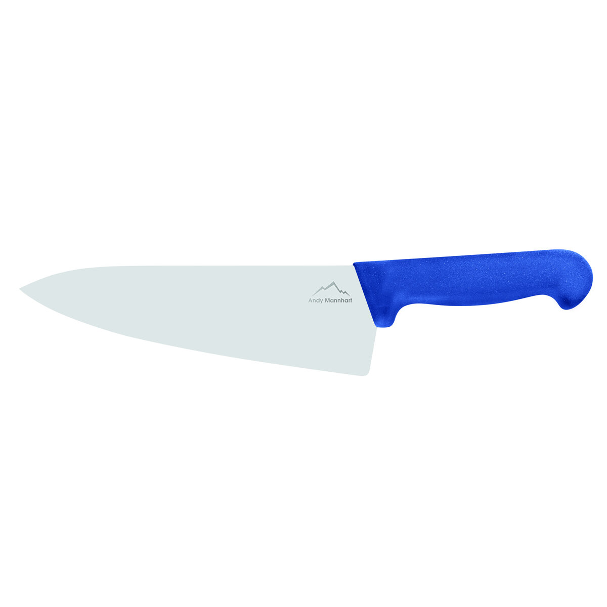 Confezione 1 pezzo COLTELLO CHEF 20  CM LAM LARG MANICO BLU