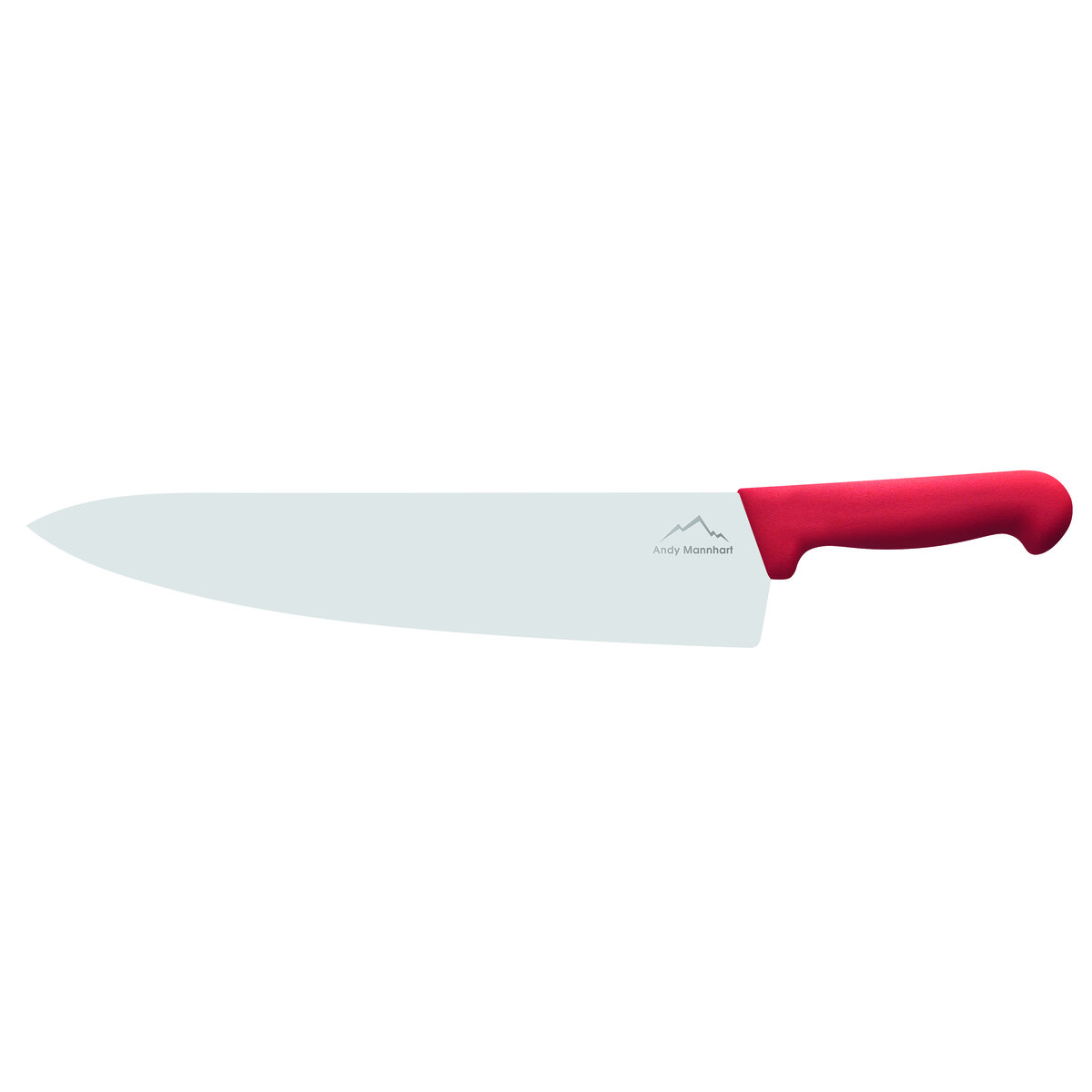 Confezione 1 pezzo COLTELLO CHEF 30  CM LAM LARG MANICO ROSSO