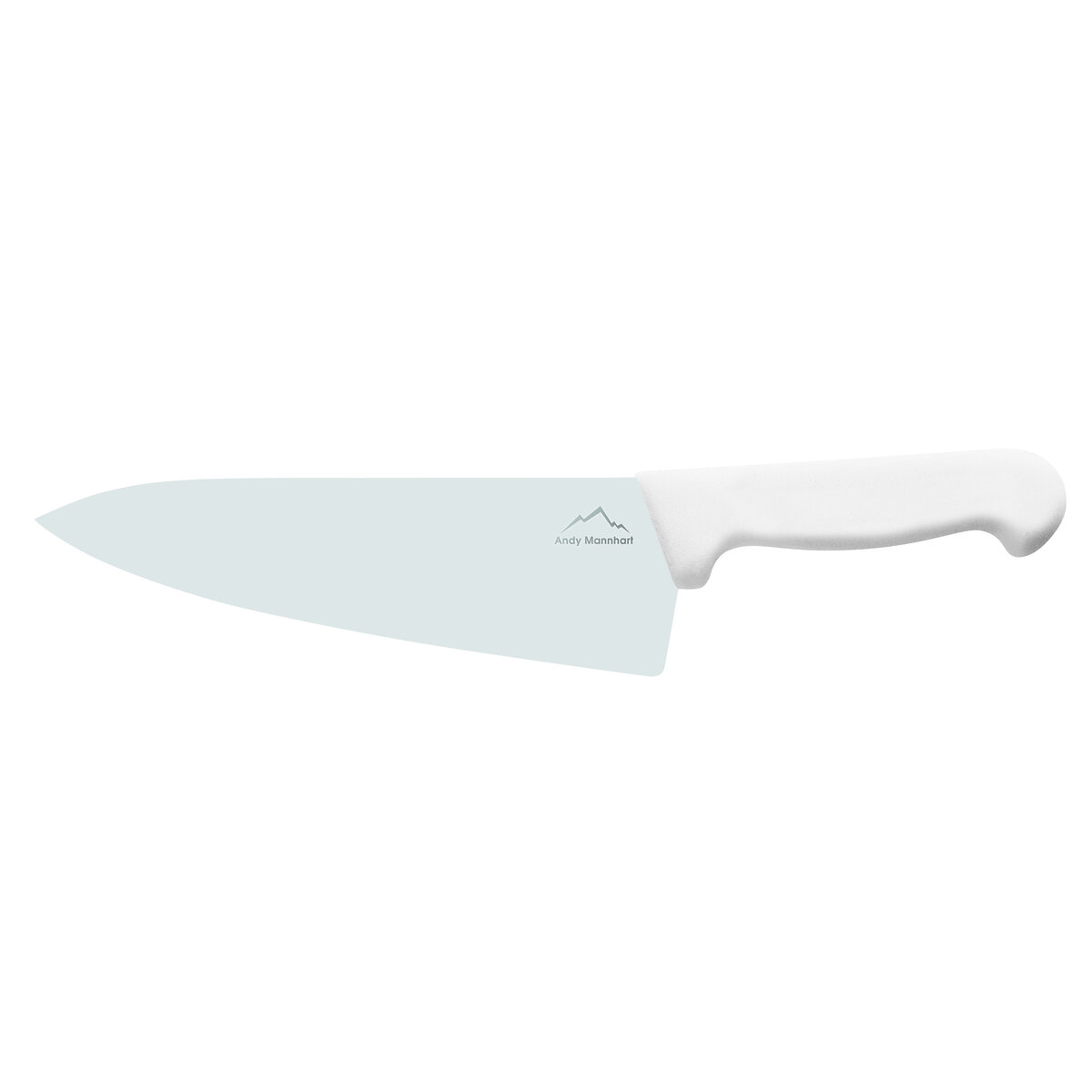 Confezione 1 pezzo COLTELLO CHEF 20  CM LAM LARG MANICO BIANCO