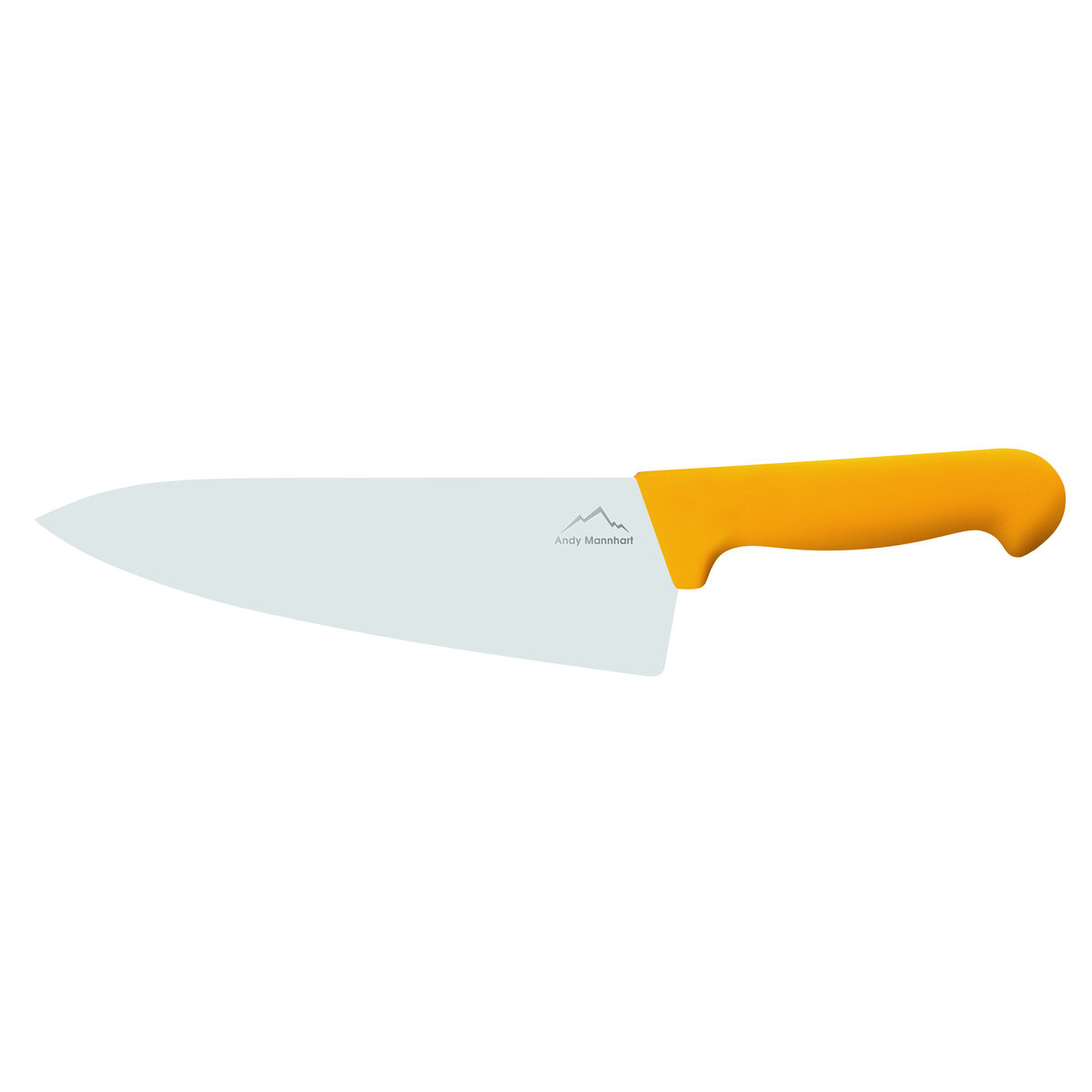 Confezione 1 pezzo COLTELLO CHEF 20  CM LAM LARG MANICO GIALLO