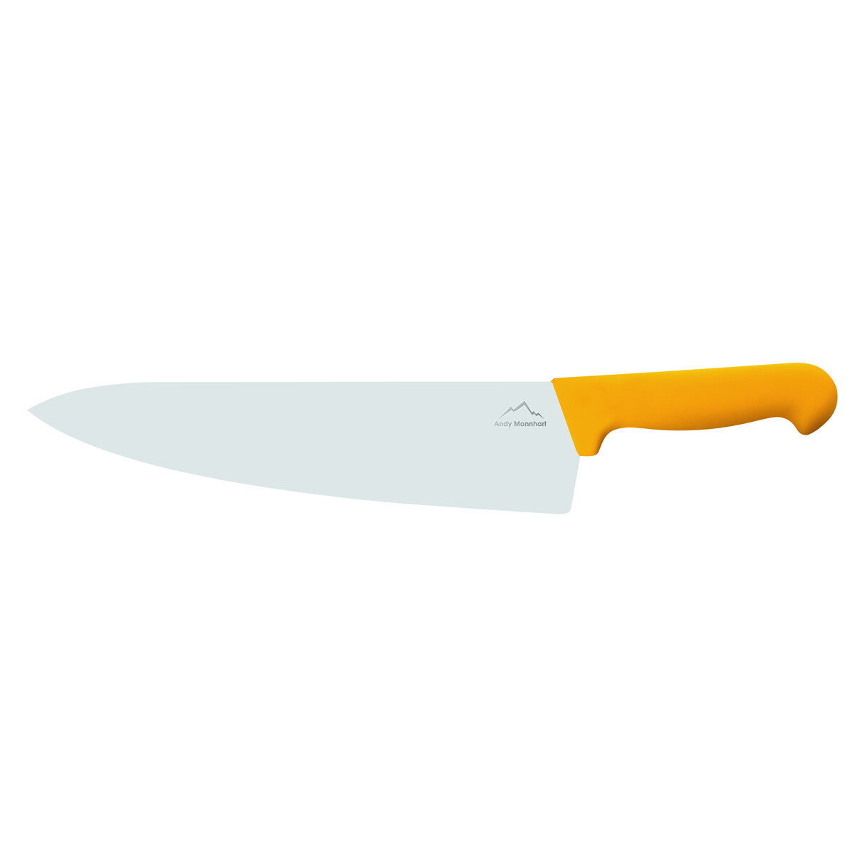Confezione 1 pezzo COLTELLO CHEF 26CM LAM LARG MANICO GIALLO