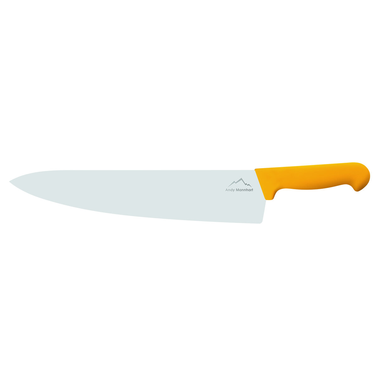 Confezione 1 pezzo COLTELLO CHEF 30  CM LAM LARG MANICO GIALLO