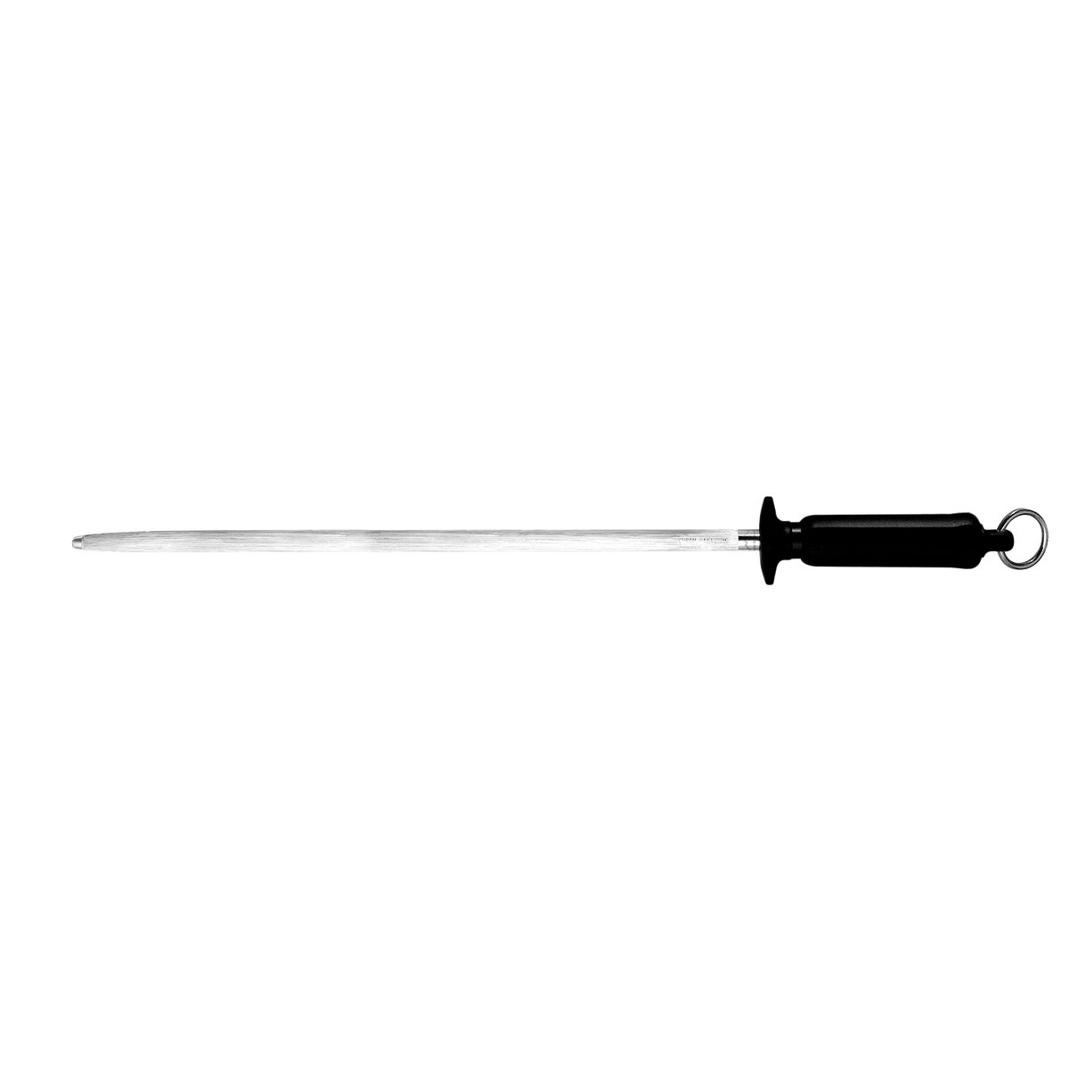 Confezione 1 pezzo ACCIAINO 30  CM TONDO MANICO NERO