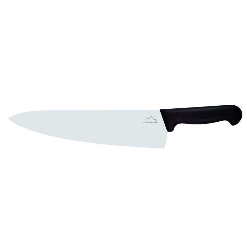 Confezione 1 pezzo COLTELLO CHEF 26CM LAM LARG MANICO NERO