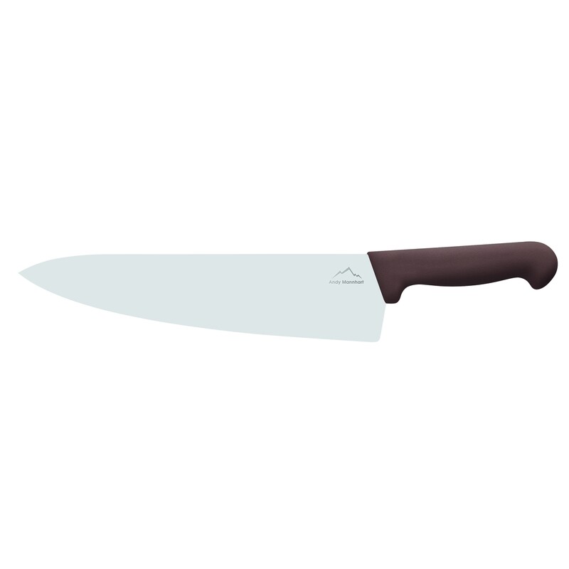 Confezione 1 pezzo COLTELLO CHEF 26CM LAM LARG MANICO MARRON