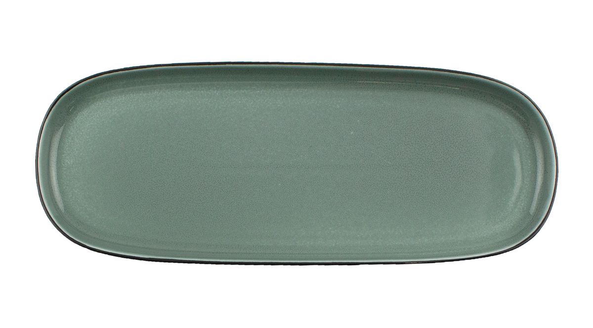 Confezione 4 pezzi PIATTO RETT 30X12CM BLEU IKON