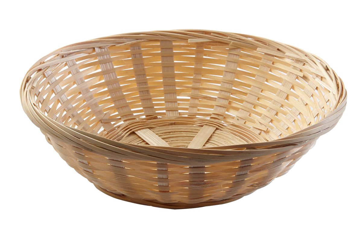 Confezione 1 pezzo CESTINO PANE TONDO BAMBOU 15CM H6CM
