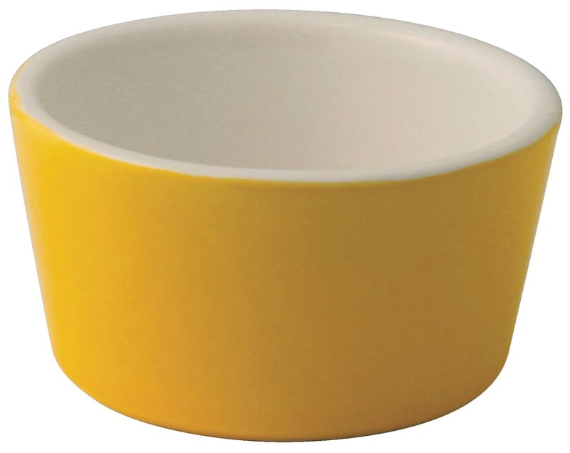 Confezione 12 pezzi RAMEQUIN 7CM 8CL GIALLO BISTRONOME