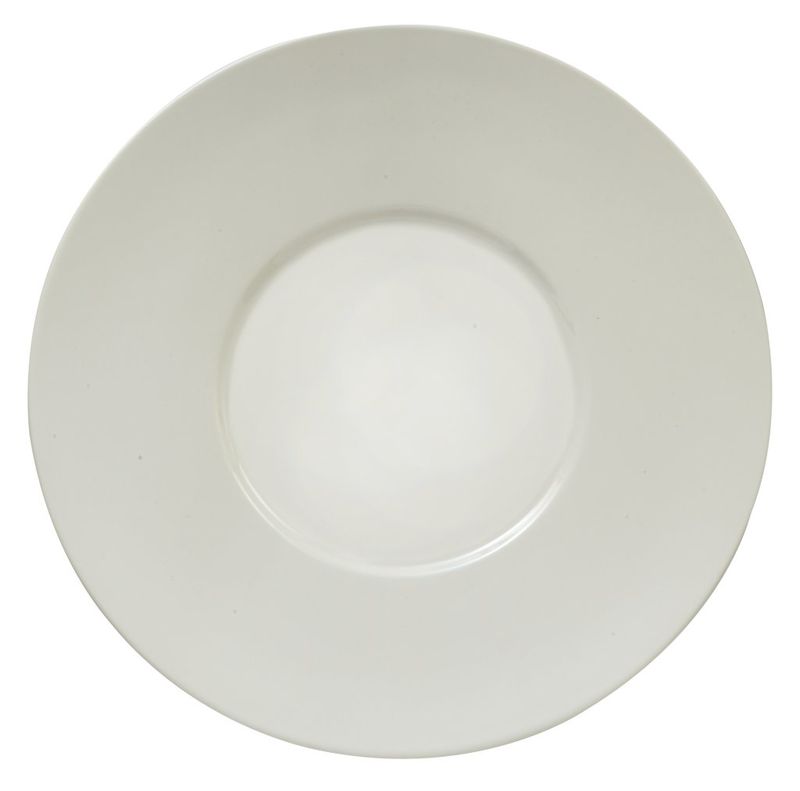 Confezione 3 pezzi PIATTO PIANO ALA LARGA 30,5 CHIC & MAT BIANCO