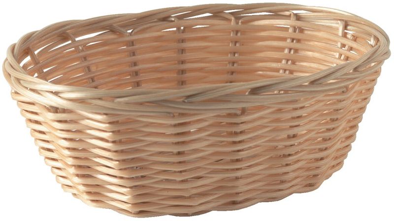 Confezione 12 pezzi CESTO FILO PLASTIF. OVALE 18X13