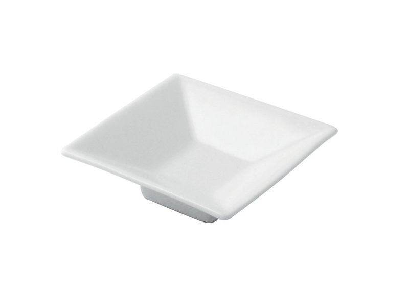 Confezione 12 pezzi COPPETTA 8X8CM HT 2,5CM  PORCEL.BIA.