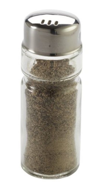 Confezione 12 pezzi SALIERA PEPIERA ECO IN VETRO H9CM