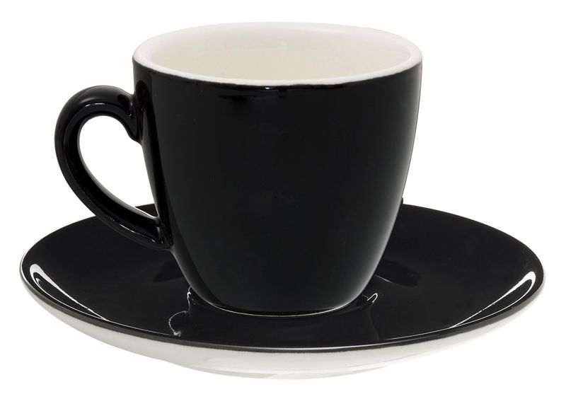 Confezione 6 pezzi TAZZA CAPPUC.20  CL  EMOTIONS NERO