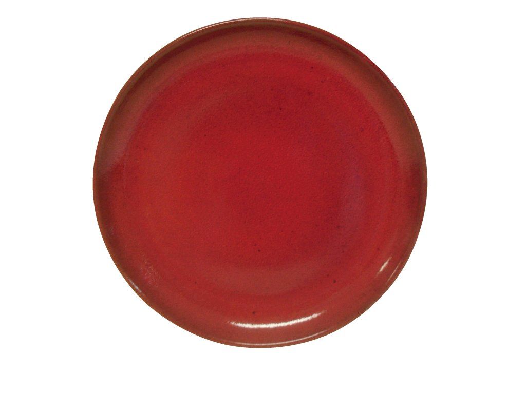 Confezione 12 pezzi PIATTO FONDO GRES 21CM ROSSO