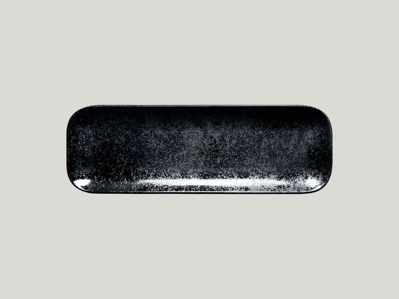 Confezione 12 pezzi PIATTO RETT. 33X11CM KARBON