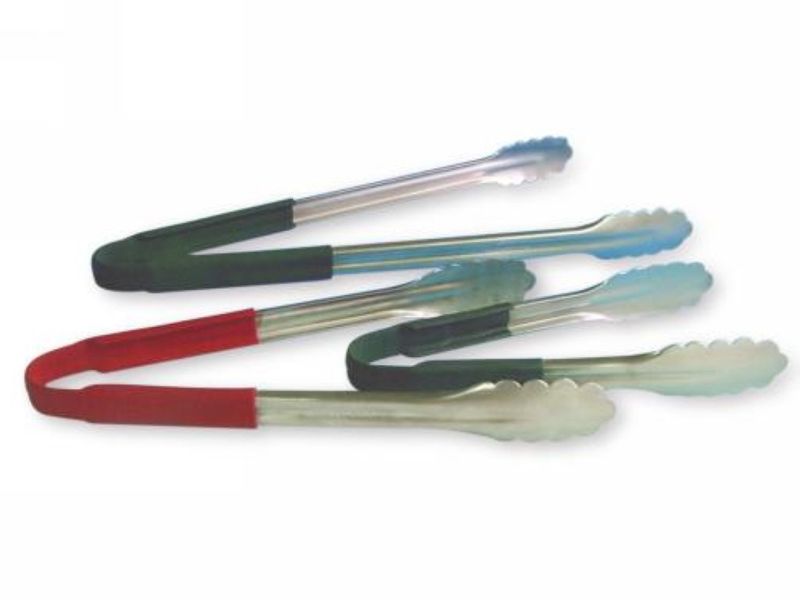 Confezione 1 pezzo PINZA INOX MANICO ROSSO 25CM