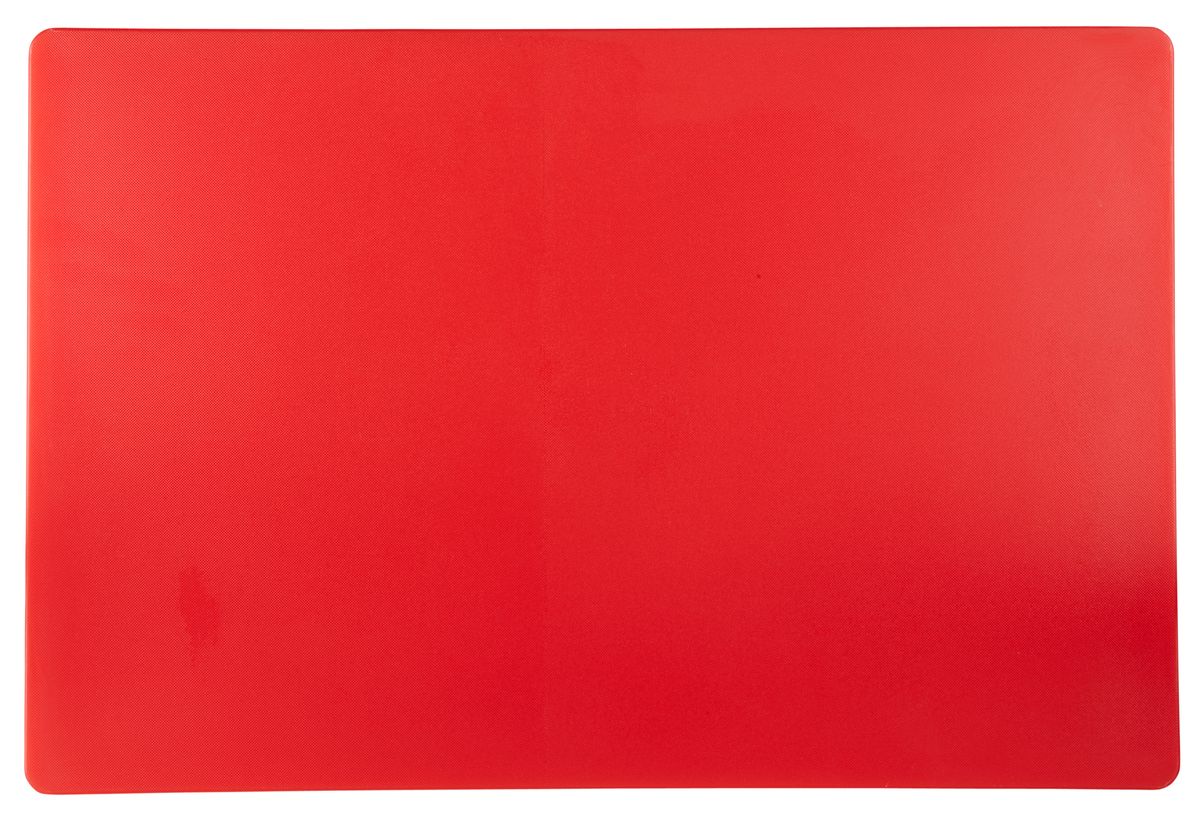 Confezione 1 pezzo TAGLIERE POLIET. 53X32,5X2 SENZA SCANALATURA ROSSO