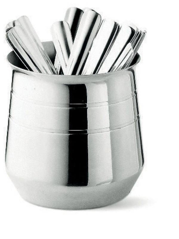 Confezione 1 pezzo PORTA CUCCH. H10  CM D8,5 INOX 18/10