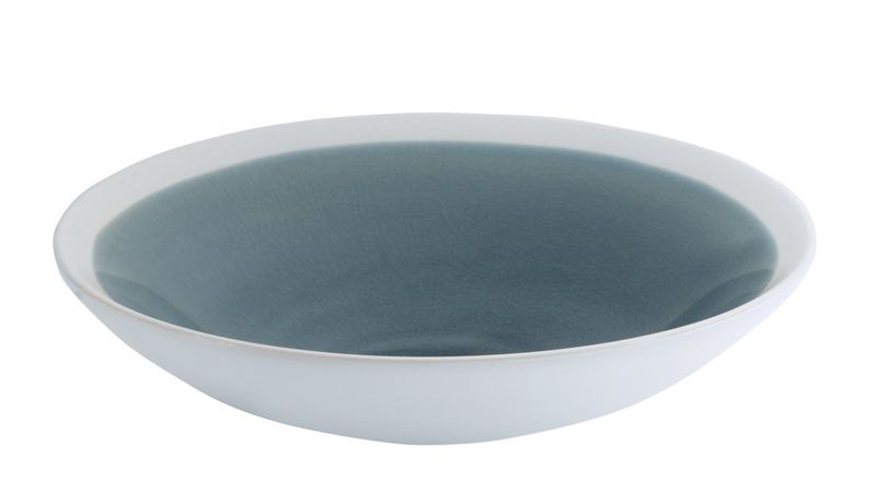 Confezione 4 pezzi PIATTO FONDO GRES 24CM BLU WINTER