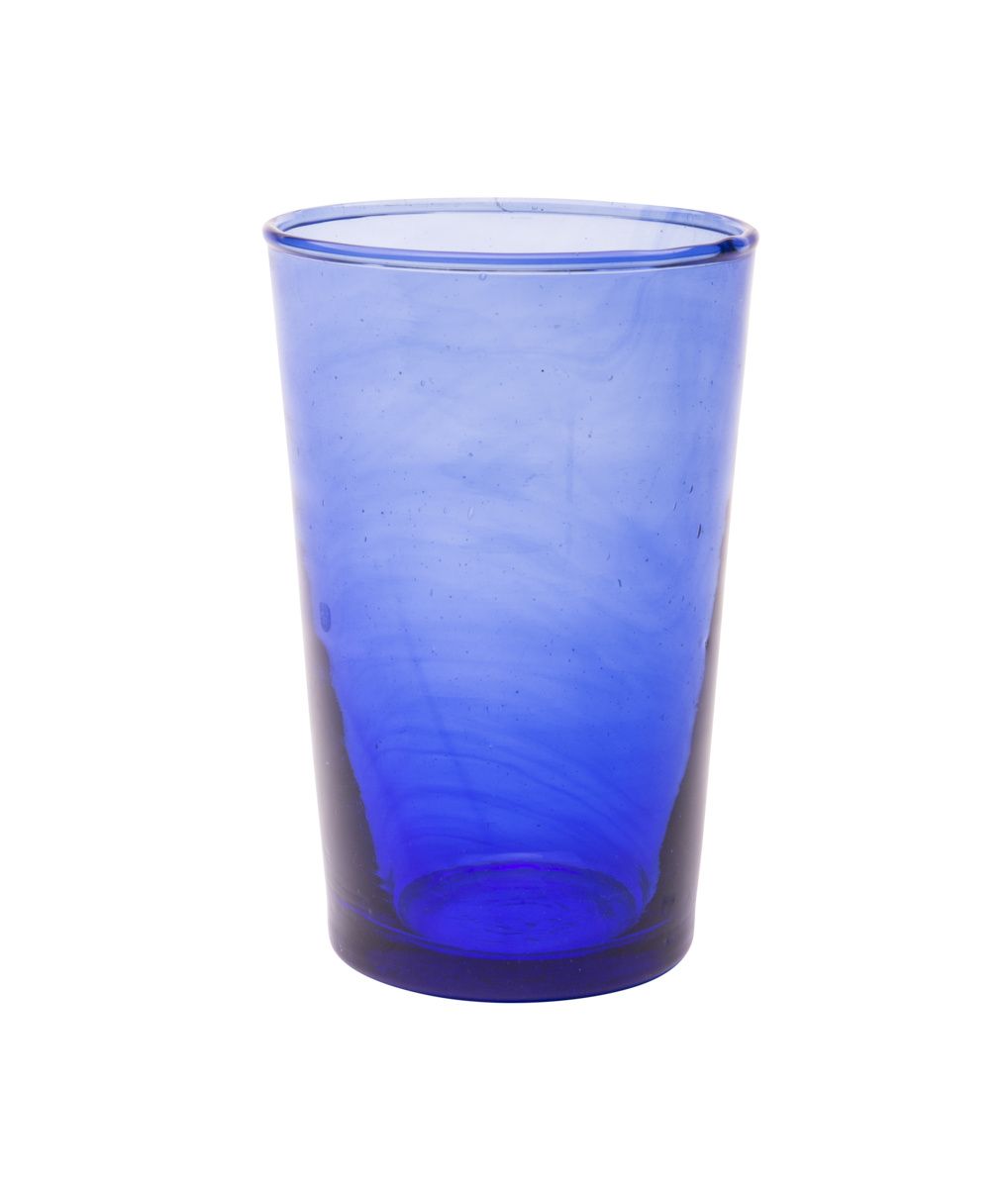 Confezione 6 pezzi BICCHIERE 30CL VETRO RICICLATO BLU PIA