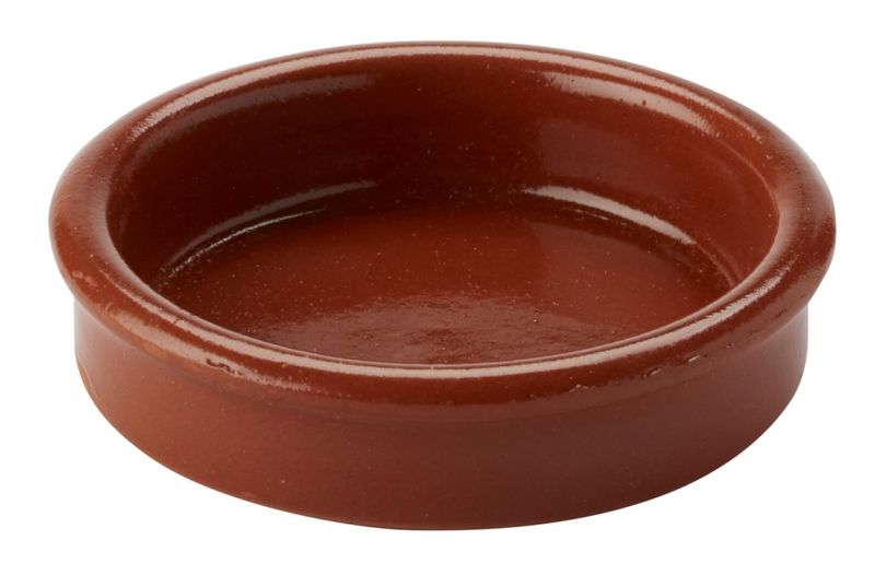 Confezione 24 pezzi PIATTO CATALANE TERRACOTTA 6CM MARRON