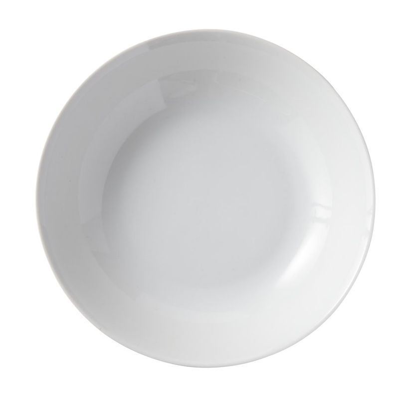 Confezione 24 pezzi PIATTO  FONDO 20  CM PORCEL. BIA. BAZIK