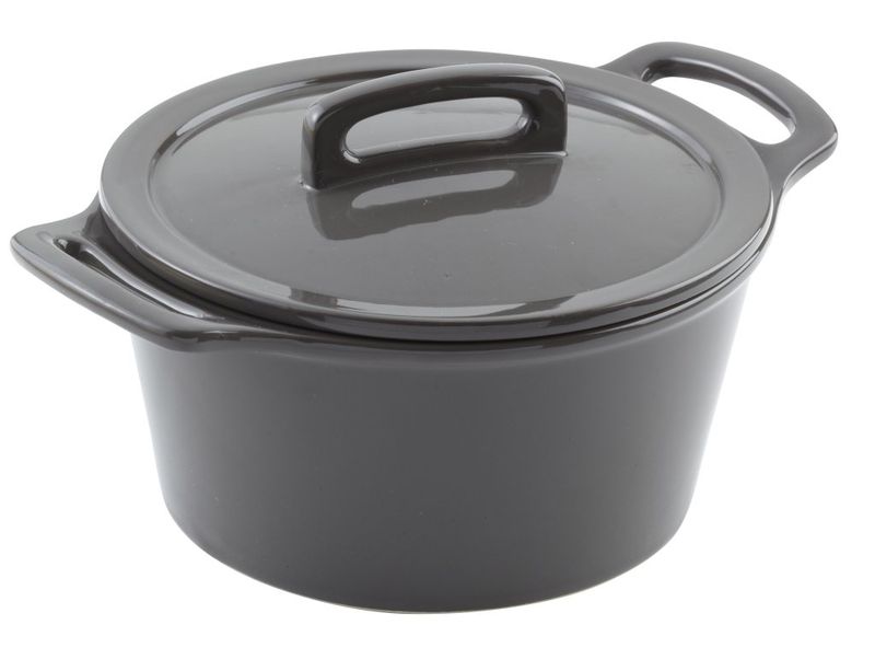 Confezione 6 pezzi COCOTTE C/COP D10  CM H4,5CM 18CL GRIGIO