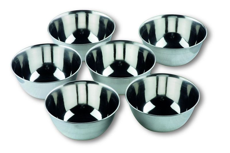 Confezione 1 pezzo SET 6 BOWLS INOX 12 CM 0,4L