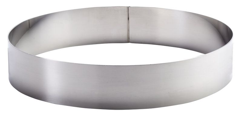 Confezione 1 pezzo CERCHIO MOUSSE INOX DIAM.24 HT4,5CM