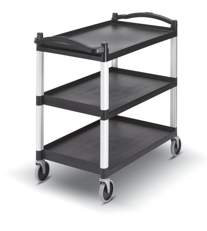 Confezione 1 pezzo CARRELLO PP 3 PIANI 95X54X101,5CM NERO