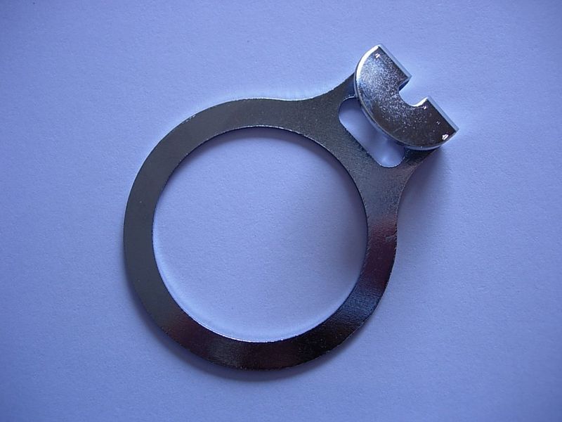 Confezione 1 pezzo ANELLO ANTIFURTO ACCIAIO CROMATO 3.5MM