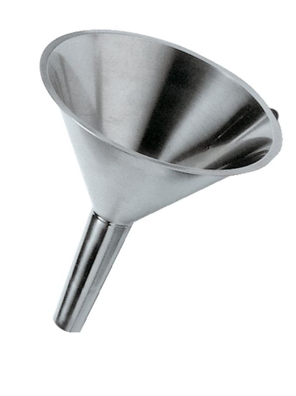 Confezione 1 pezzo IMBUTO INOX C/FILTRE 15 CM