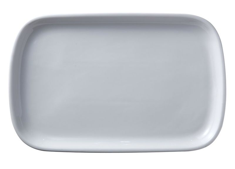 Confezione 4 pezzi PIATTO ENTRECOTE 28X19CM PORCEL.BIA.