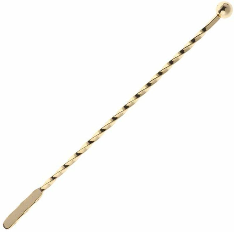 Confezione 1 pezzo MESCOLATORE COCKTAIL 21 CM DORATO