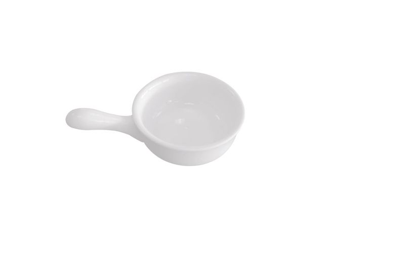 Confezione 12 pezzi MINI CASSERUOLA D 6CM 2.5CL PORC BIA.