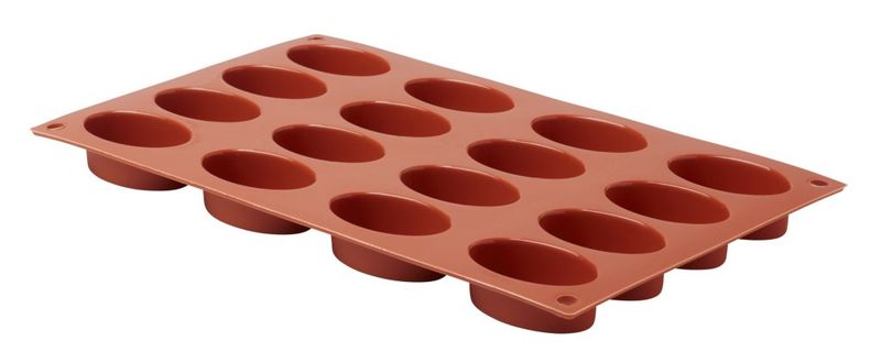 Confezione 1 pezzo STAMPO SILICONE 16 FORI OV.1/3 55X33 H20
