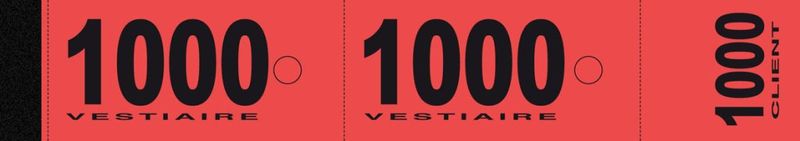 Confezione 1 pezzo CONF.20 CARNET 50 TICK.GUARDAROBA ROSSO