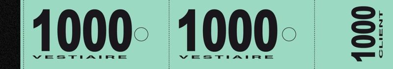 Confezione 1 pezzo CONF.20 CARNET 50 TICK.GUARDAROBA VERDE
