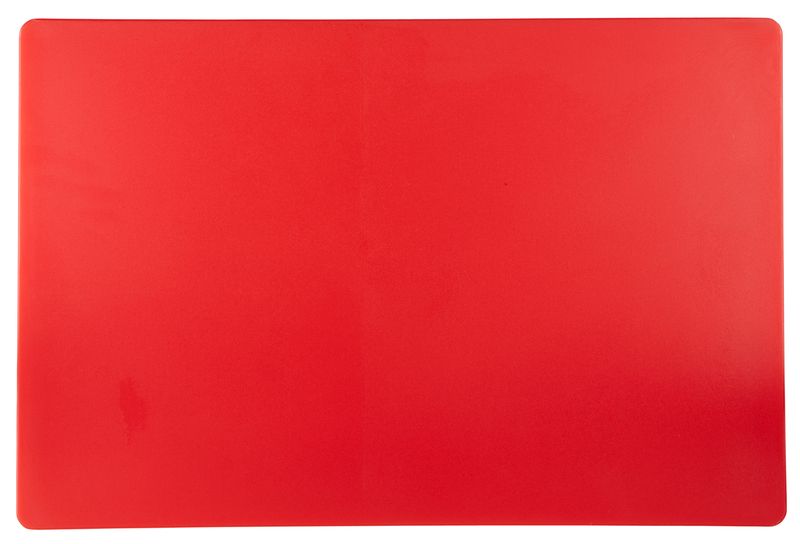 Confezione 1 pezzo TAGLIERE POLIET. 53X32,5X2 SENZA SCANALATURA ROSSO
