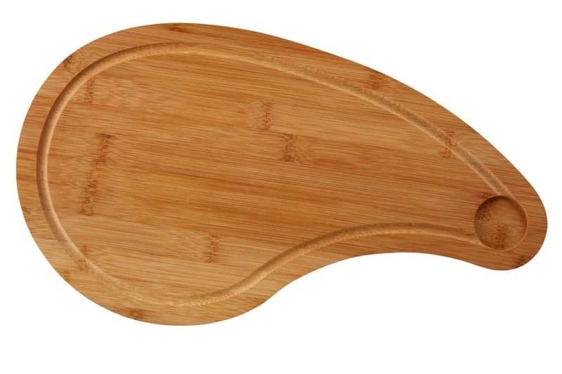 Confezione 1 pezzo TAGLIERE BAMBOU CURVO 40X23X1,5CM