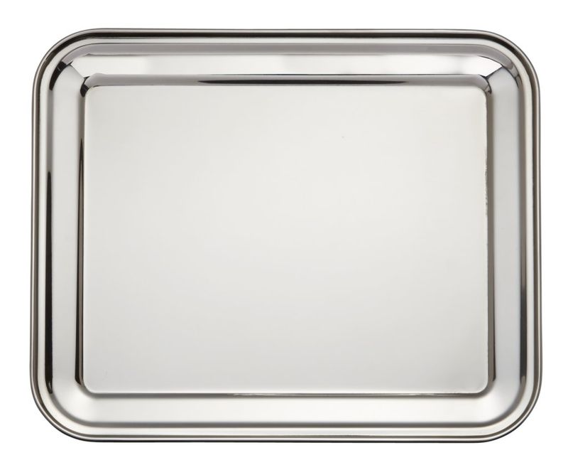 Confezione 1 pezzo VASSOIO RETT 32X26  INOX 18/10