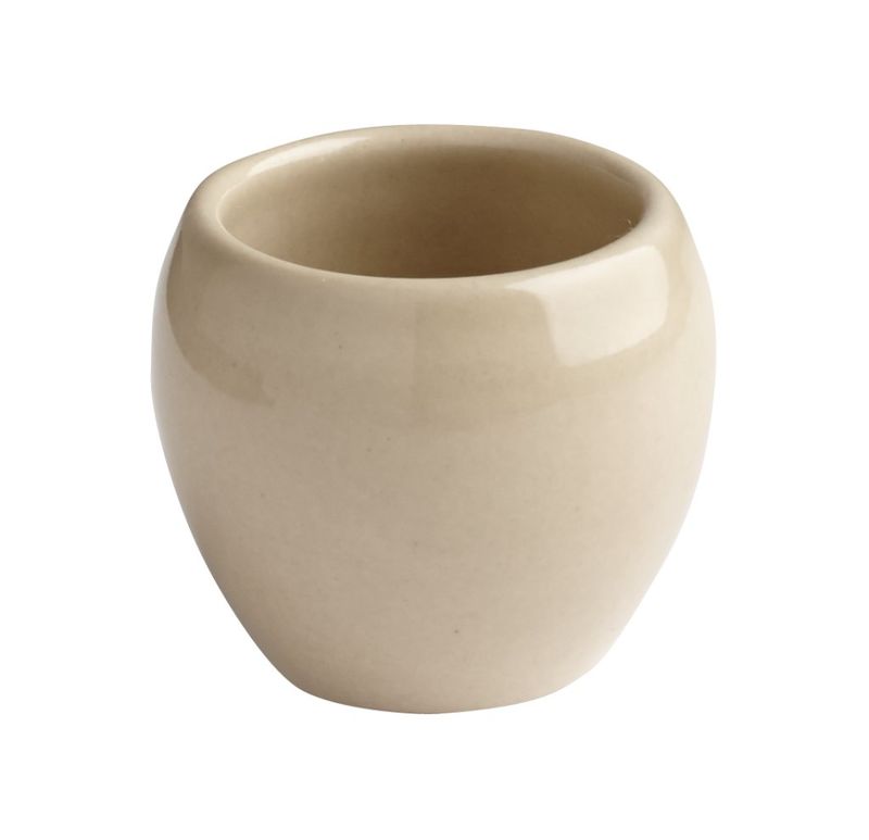 Confezione 24 pezzi VASO LUMACHE 3,5CM GRES BEIGE