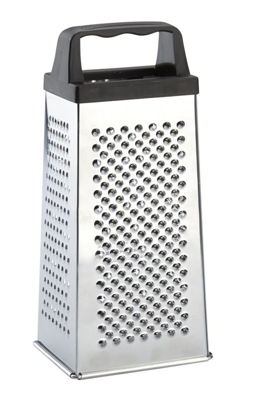 Confezione 1 pezzo GRATTUGIA QUADRA 4 FACCE INOX  H23 GUEST OF