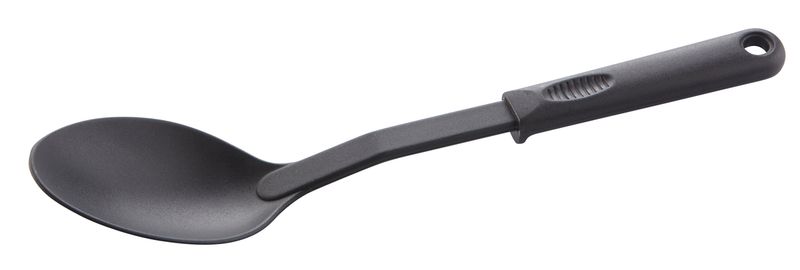 Confezione 1 pezzo CUCCHIAIO SERV PIENO NYLON 31CM NERO