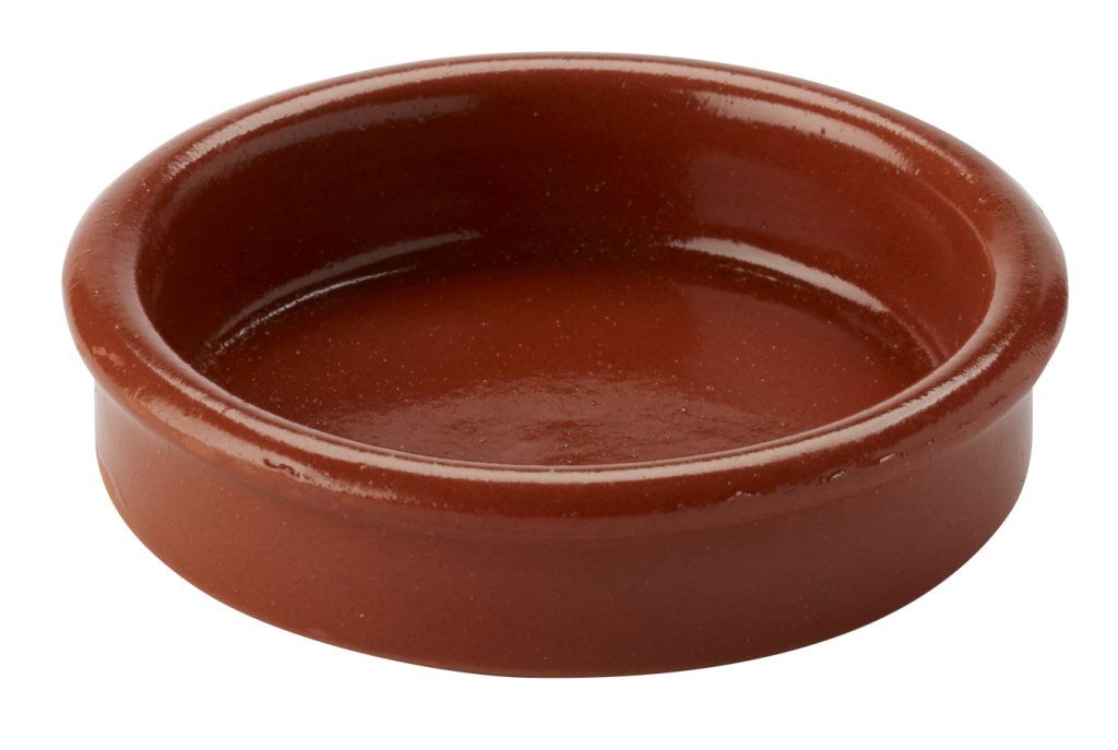 Confezione 24 pezzi PIATTO CATALANE TERRACOTTA 6CM MARRON