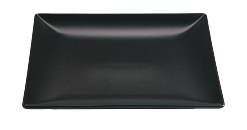 Confezione 6 pezzi PIATTO QUADRO 21CM GRES NERO BAZIK