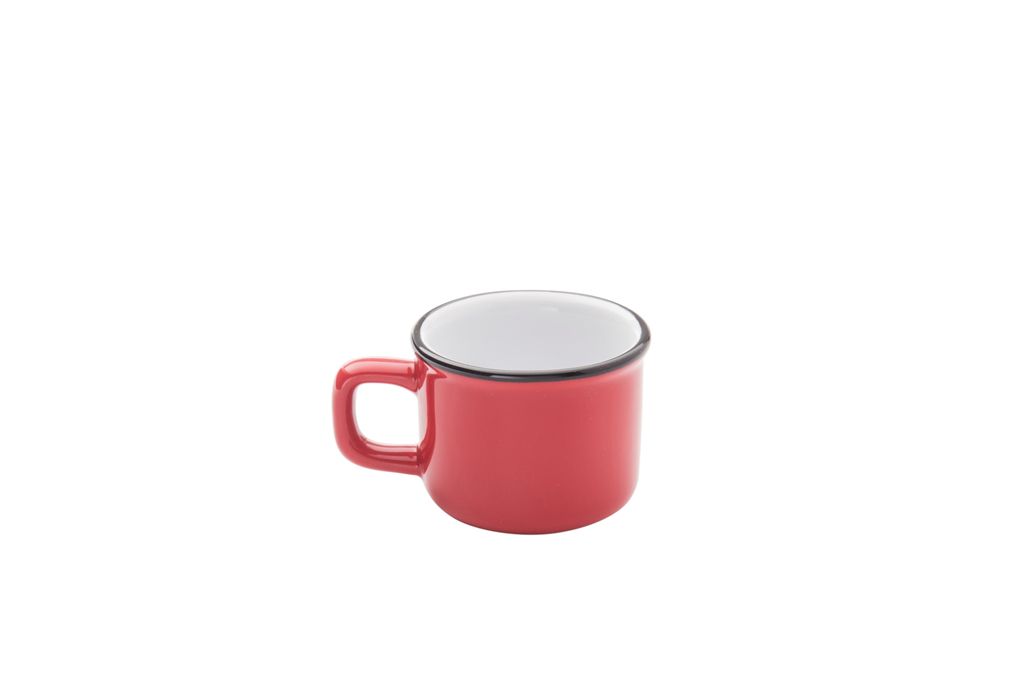 Confezione 6 pezzi TAZZA 6CL ROSSO FILO NERO BISTROT