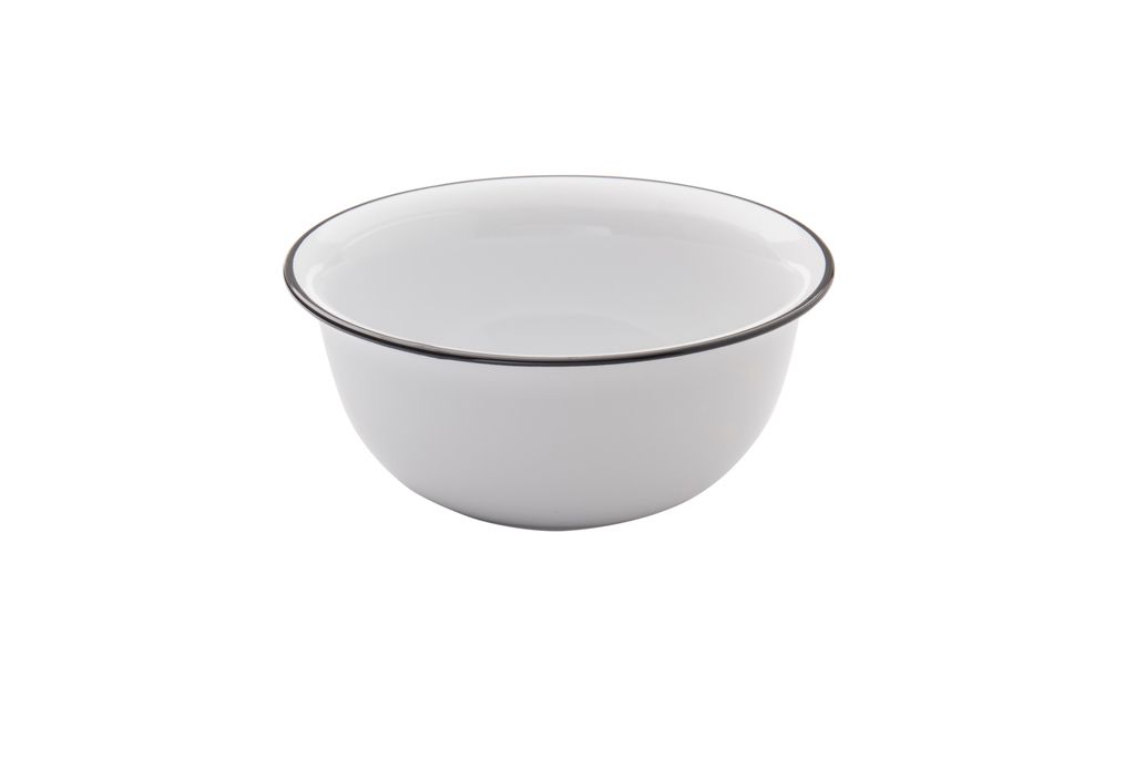 Confezione 4 pezzi BOLO16CM BLANC FILO NERO BISTROT